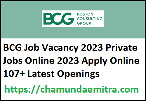 BCG Job Vacancy 2023