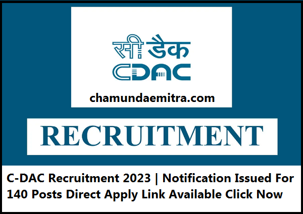 C-DAC Recruitment 2023