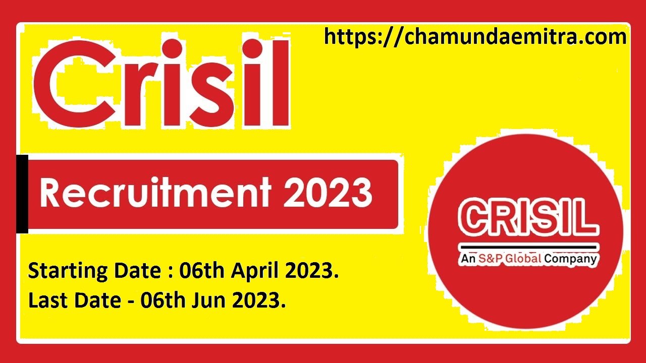 Crisil Recruitment 2023