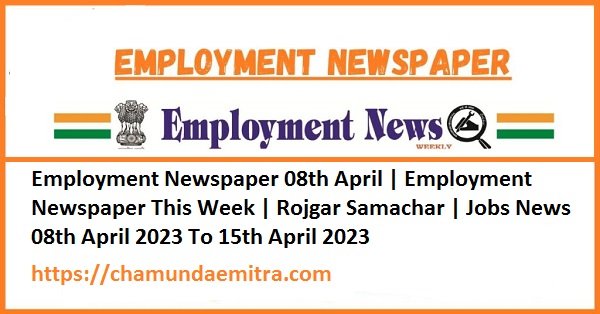 Employment Newspaper 08th April 