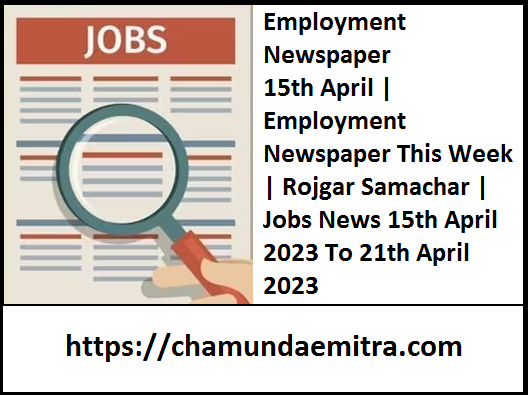 Employment Newspaper 15th April 