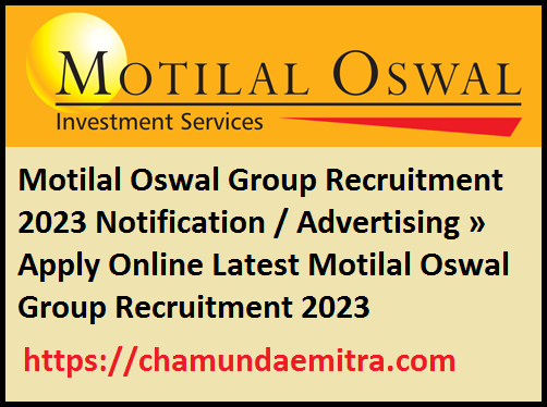 Motilal Oswal Group Recruitment 2023