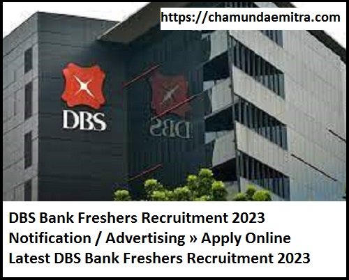 DBS Bank Freshers Recruitment 2023