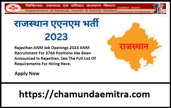Rajasthan ANM Job Openings 2023