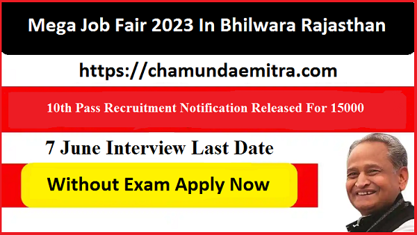 Mega Job Fair 2023 In Bhilwara Rajasthan