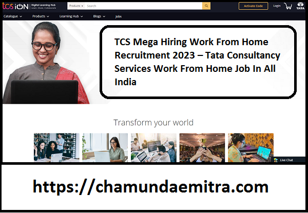 TCS Mega Hiring Work From Home Recruitment 2023