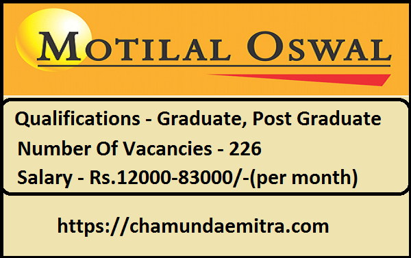 Motilal Oswal Vacancy 2023