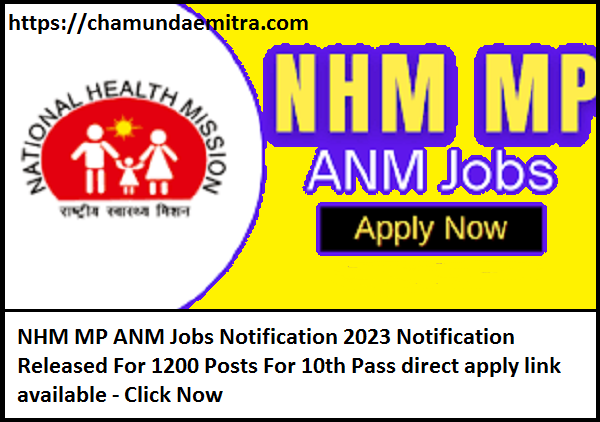 NHM MP ANM Jobs Notification 2023
