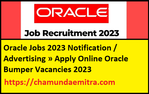 Oracle Jobs 2023 Notification