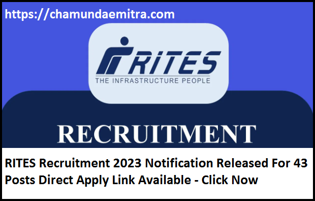 RITES Recruitment 2023 Notification