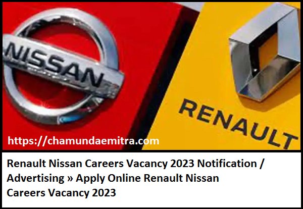 Renault Nissan Careers Vacancy 2023