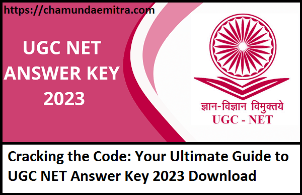 UGC NET Answer Key 2023 Download
