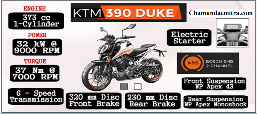 KTM Duke 390 Top Speed