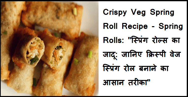 Crispy Veg Spring Roll Recipe