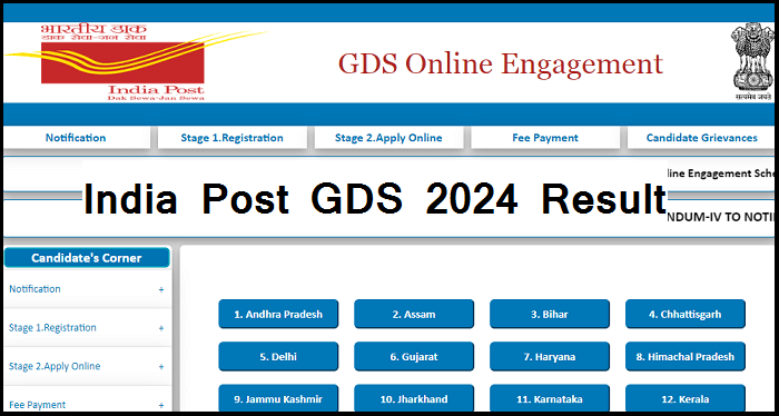 India Post GDS 2024 Result