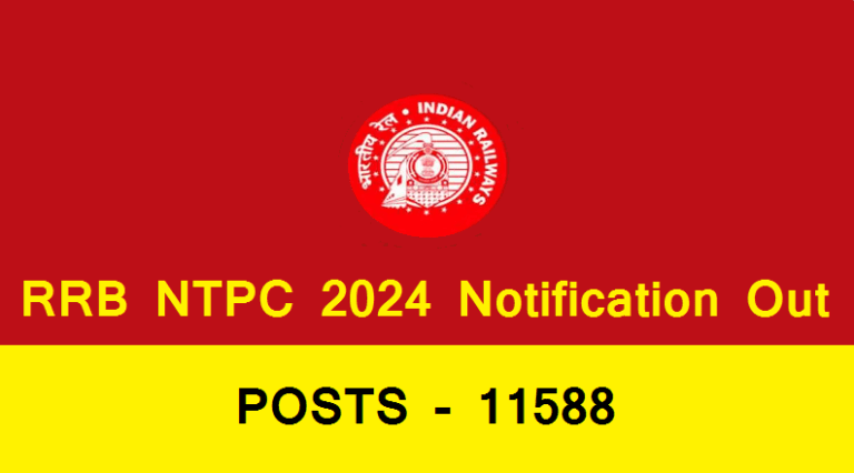 RRB NTPC 2024 Notification Out