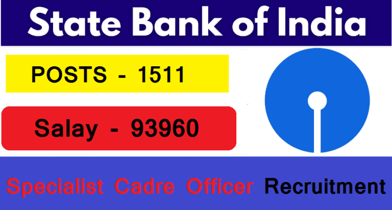 SBI Specialist Cadre Officer Recruitment 2024